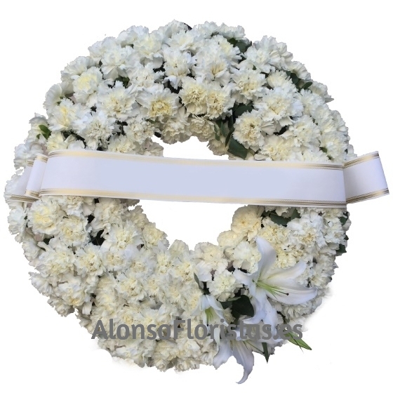 Corona Funeraria Clavel