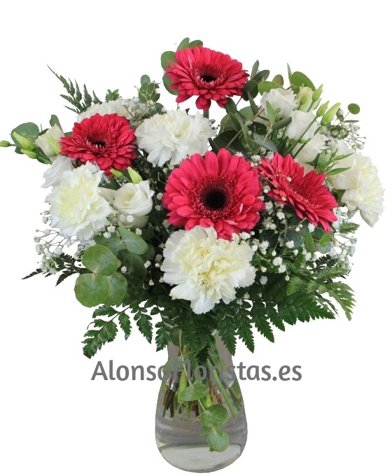 Ramo Clavel y Gerberas