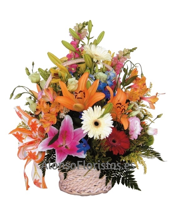 Cesta de Flores variadas