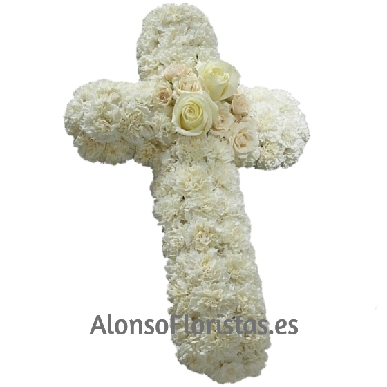 Cruz Funeraria Blanca