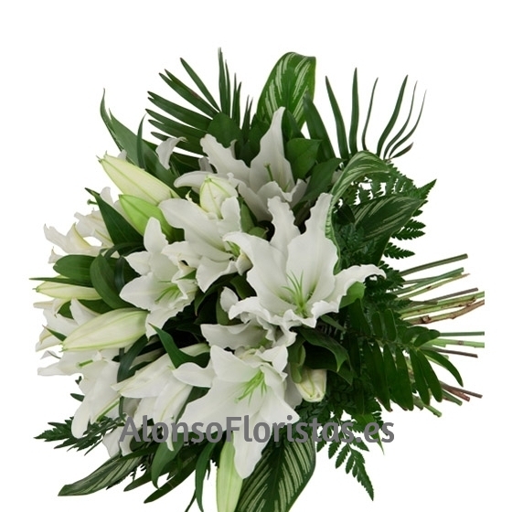 Ramo blanco con verdes