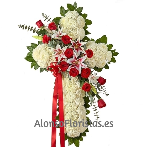 Cruz Funeraria Blanca