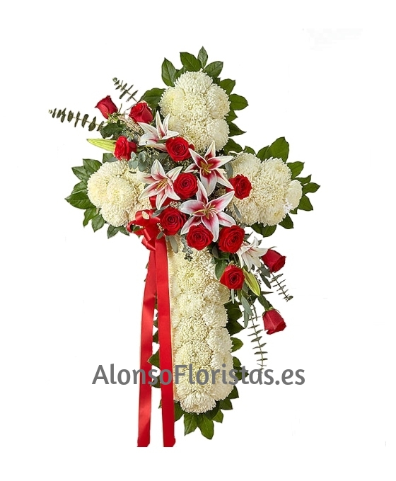 Cruz Funeraria Blanca